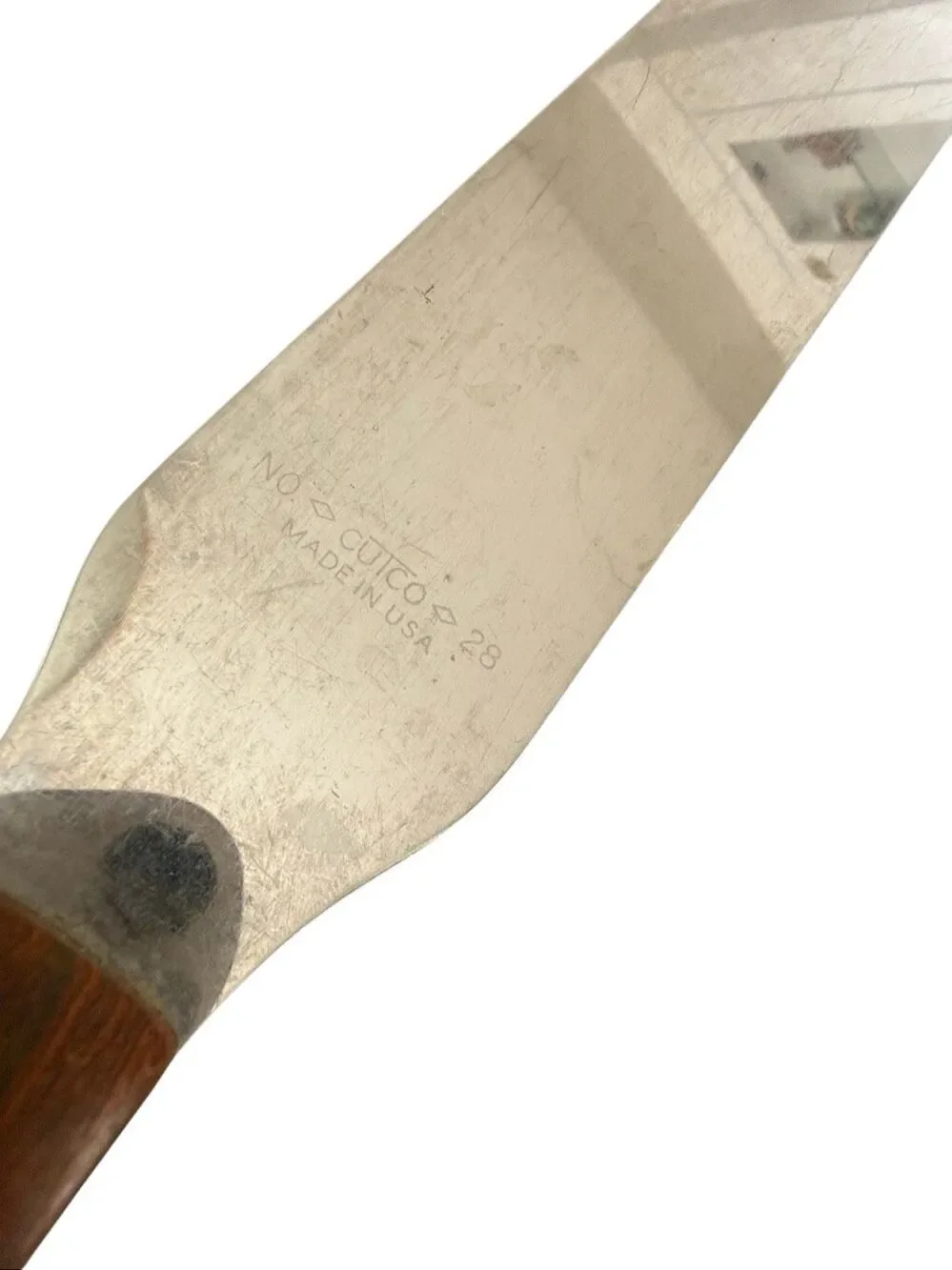 Vintage Cutco wooden handle bakers spatula no. 28